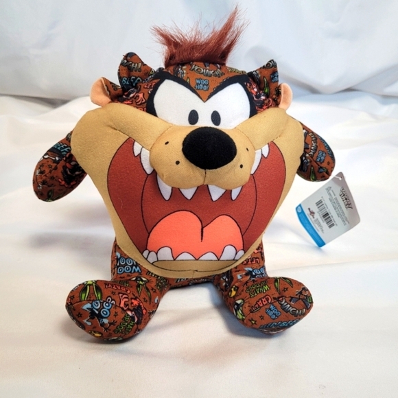 Looney Tunes 9" TAZ Sticker Bomb Special Edition Plush Toy Toy Factory - Picture 1 of 11